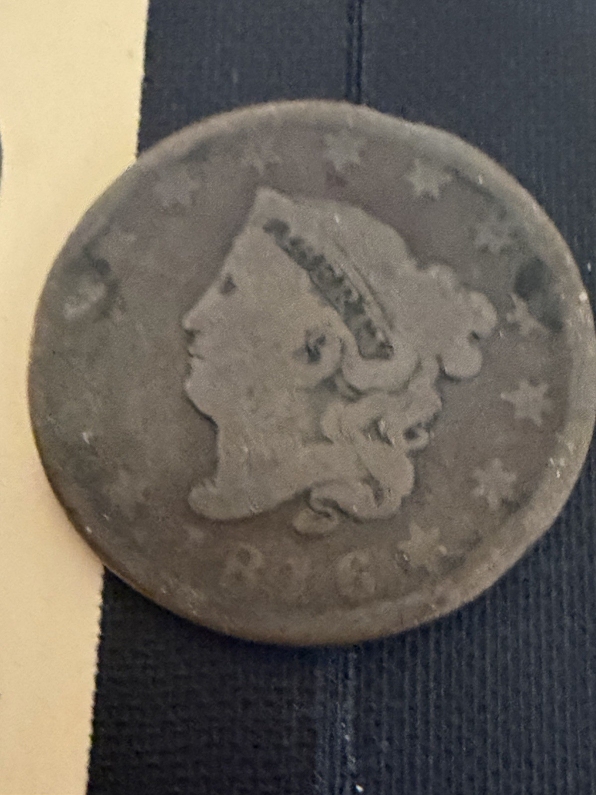 1816 Large Cent VG/F