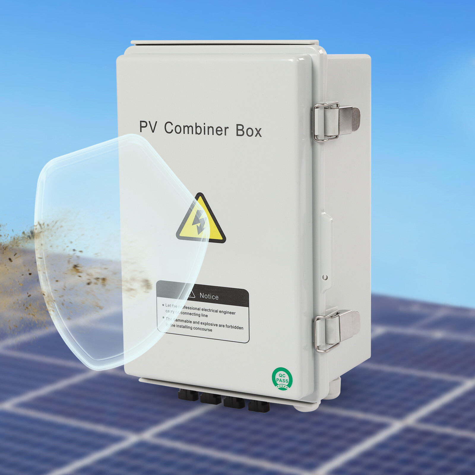 4 String Solar Combiner Box PV Combiner Circuit Breaker 63A For Solar Panel Kit