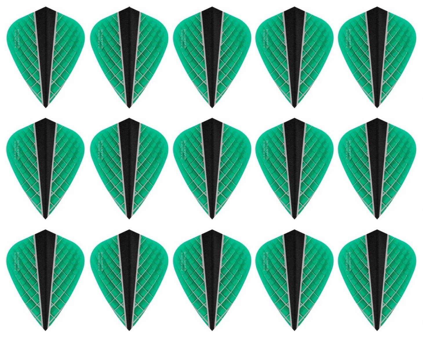 5 New Sets Harrows Quantum X Kite Dart Flights - Ships w/ Tracking - Jade