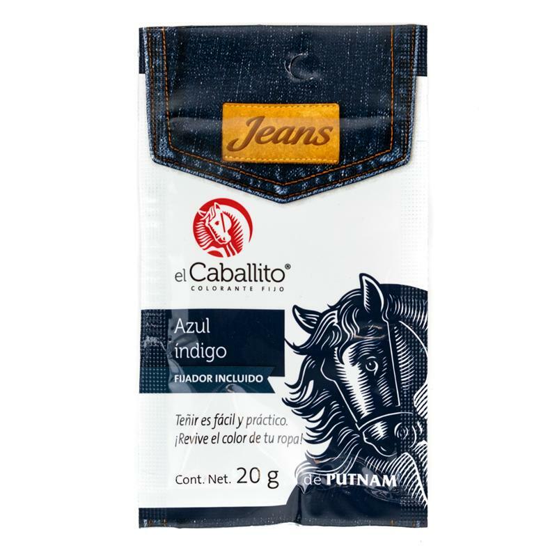 Colorante o Pintura p/ropa EL CABALLITO de PUTNAM { Azul Indigo///Indigo Blue}
