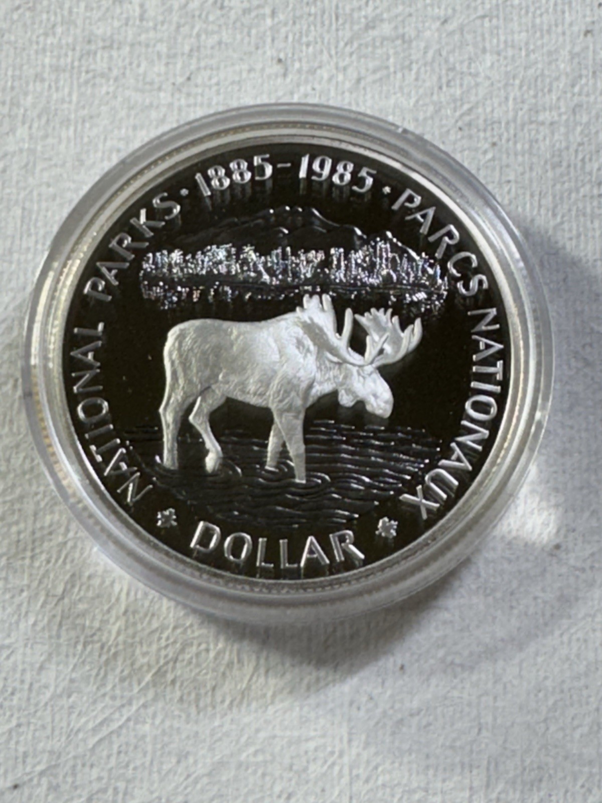 1985 Canada 1 Dollar Silver Proof Coin National Parks