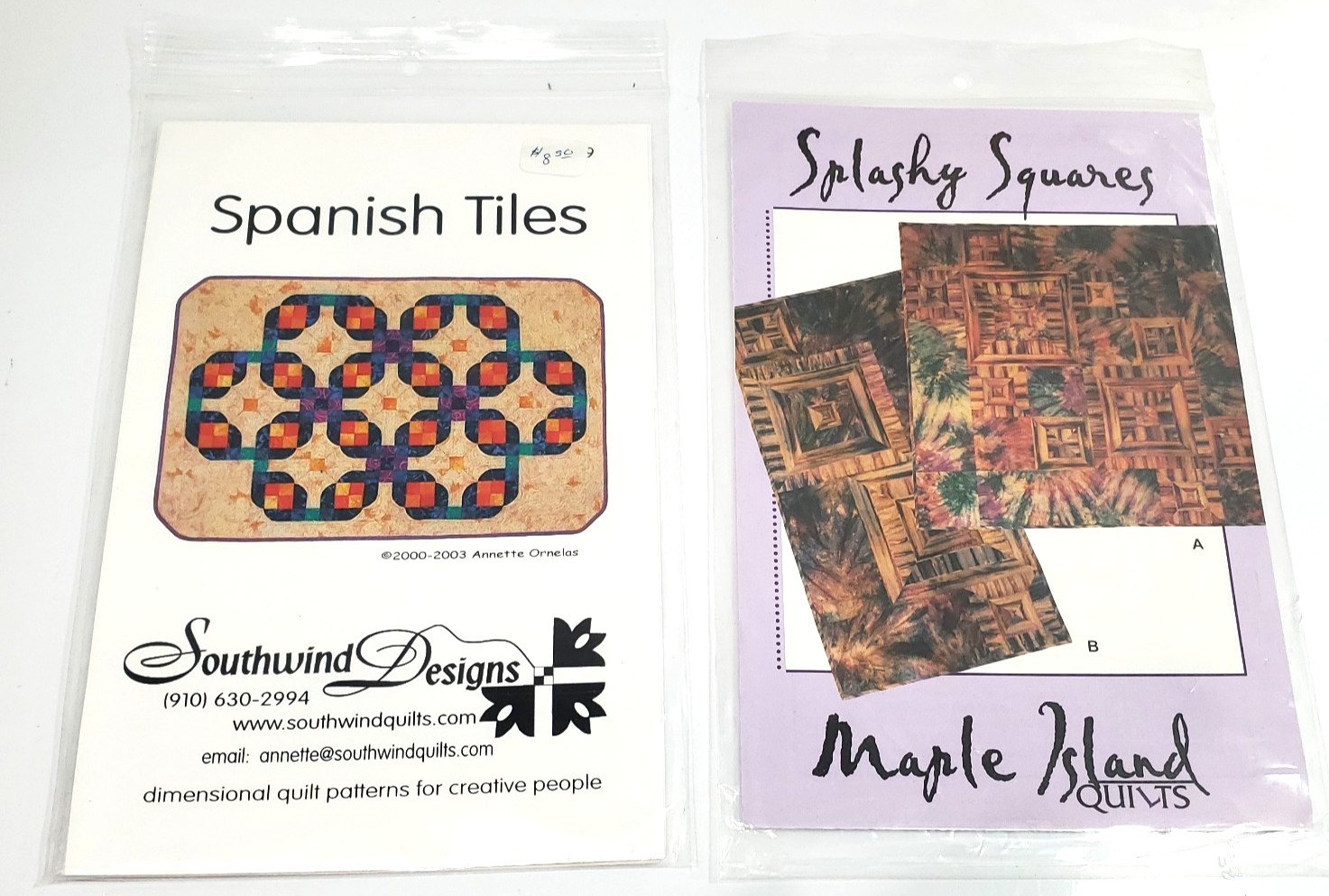 Lot of 8 Quilt Patterns Assorted Patterns and Themes