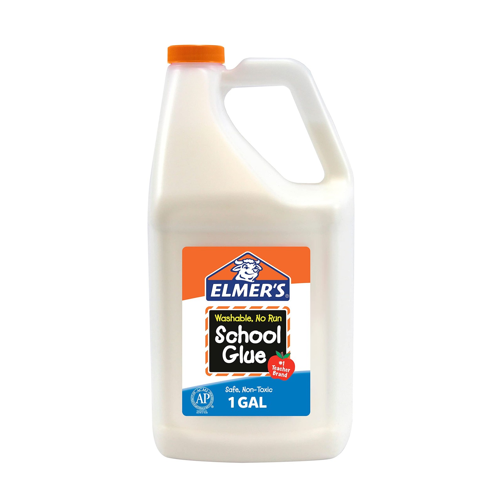 Elmer's White Liquid School Glue, 1 Gallon, Safe, Washable, 1 1