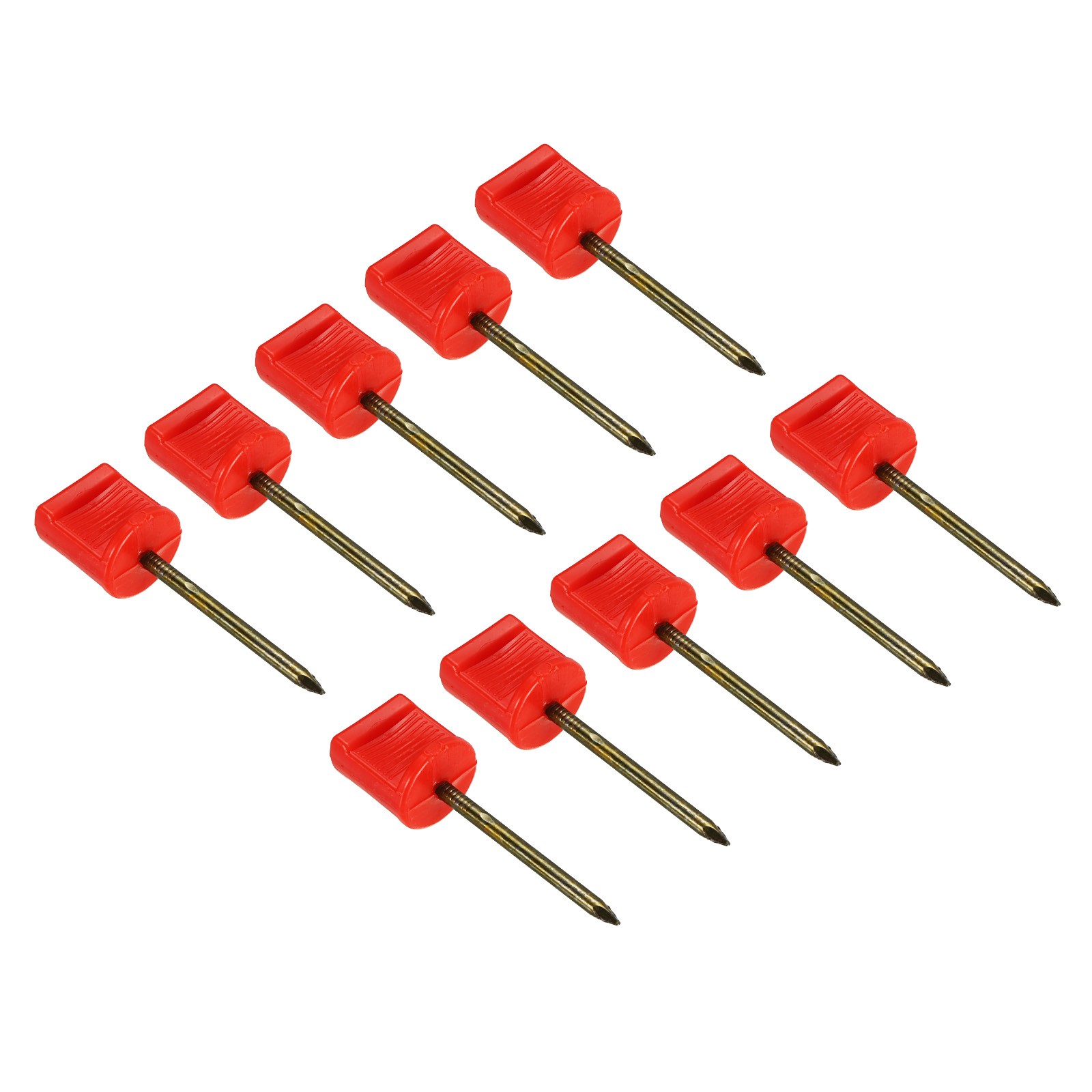 Archery Target Pins, 20pcs Manganese Steel Alloy, Red