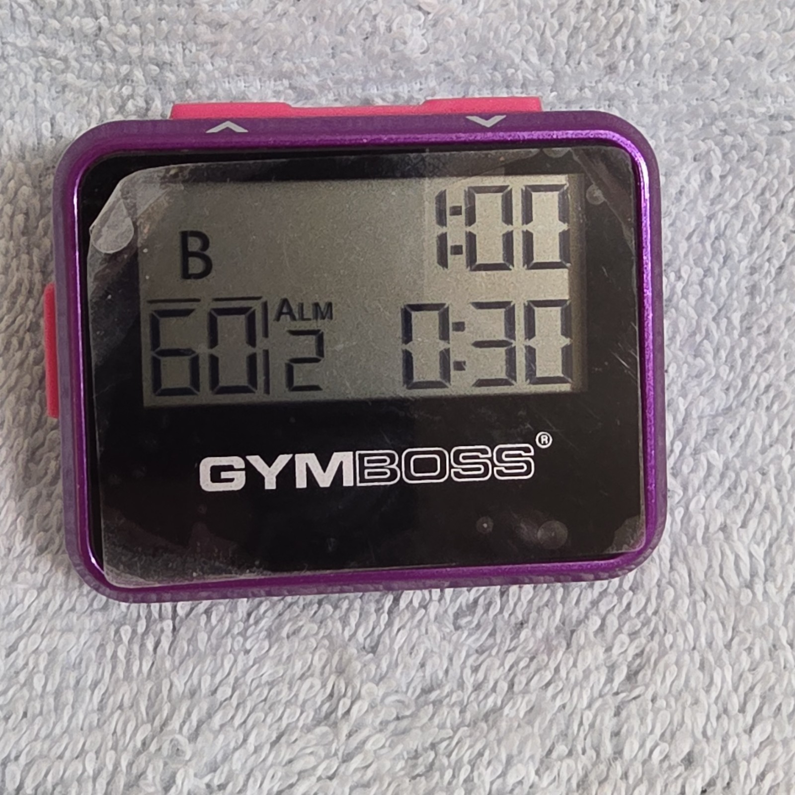 Gymboss plus Interval Timer and Stopwatch (Violet/Pink)