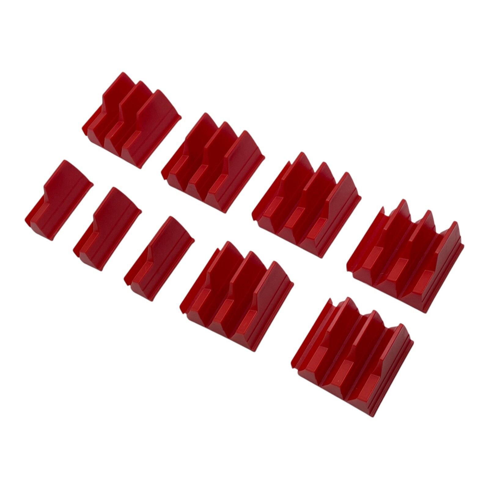 Plastic Wrench Organizer Set Tool Box Storage Magnetic Drawer Attachment Red