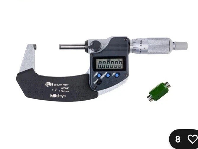 Mitutoyo 293-345-30  Digimatic 1" - 2"/50mm Micrometer RA Thimble .00005 Coolant