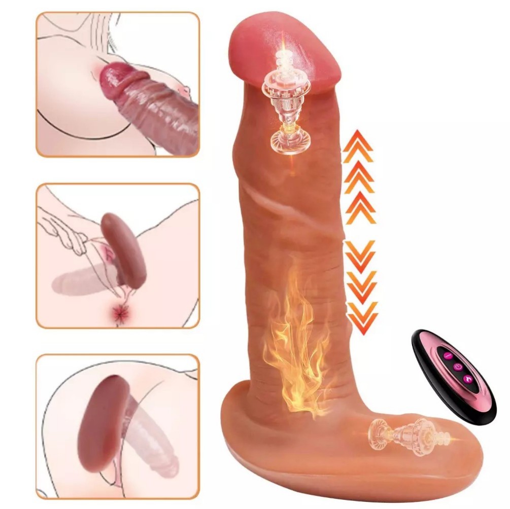 Male Prostate Massager Vibrator Thrusting Anal Butt Plug Dildo Sex Toys for Men