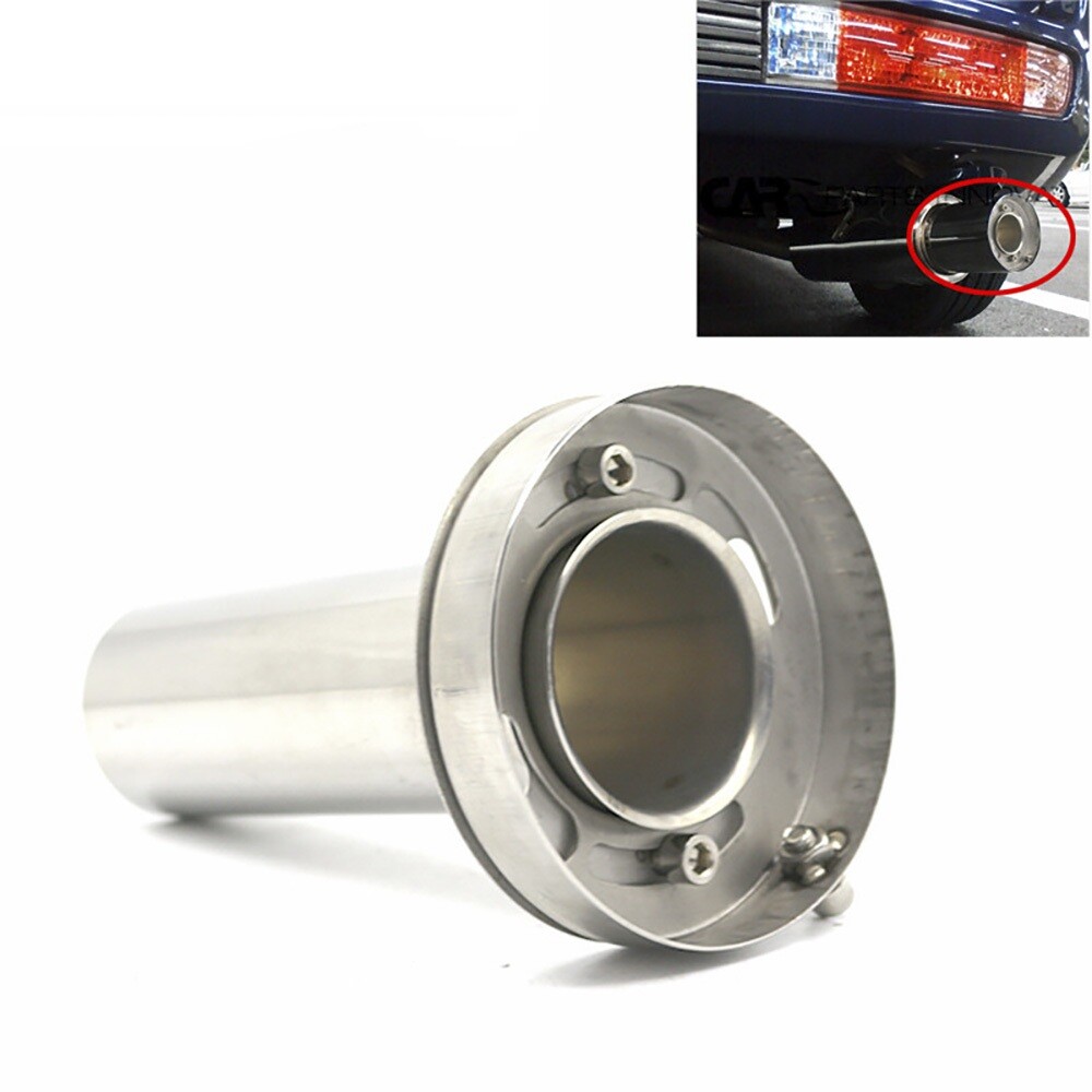4" Stainless Steel Muffler Silencer Insert Exhaust Pipes Round Tips 4inch