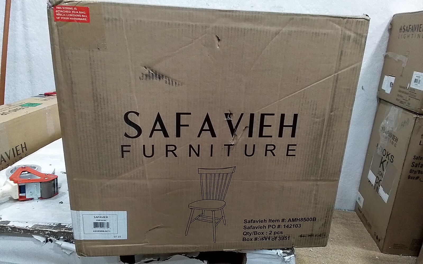 Safavieh PARKER SPINDEL SIDE CHAIR, Reduced Price 2172730331 AMH8500B