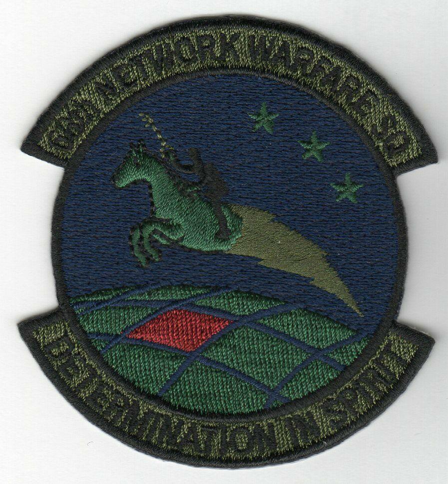 USAF 68TH Warfare SQ Shoulder Patch Determination In Spirit  Subdued