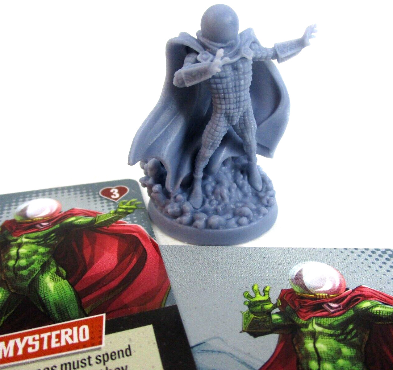 ZOMBICIDE: Marvel Zombies MYSTERIO Super Hero Mini & Cards NEW!!