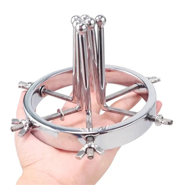 Adjustable Huge Plug Extreme Spreader stretcher Vaginal Speculum Chastity Device