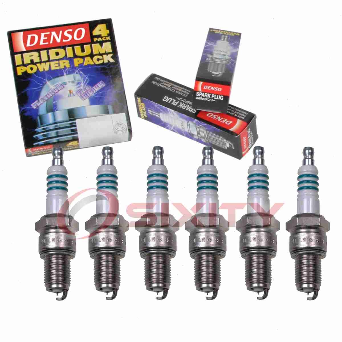 6 pc Denso Iridium Power Spark Plugs for 1969-1972 International M1200 3.8L cn