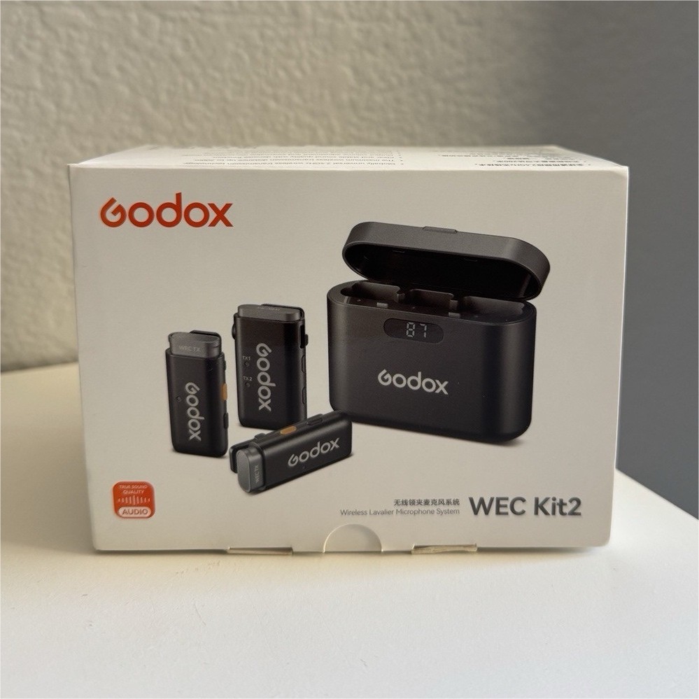 Godox WEC Kit2 Wireless Lavalier Microphone System w/ 3.5mm Mini Input