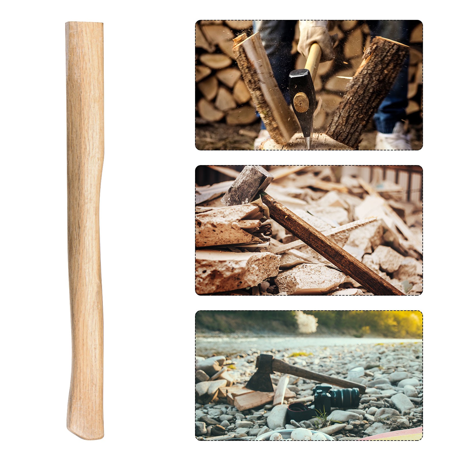 20 Inch Curved Wood Handle Replacement For Axe Hammer