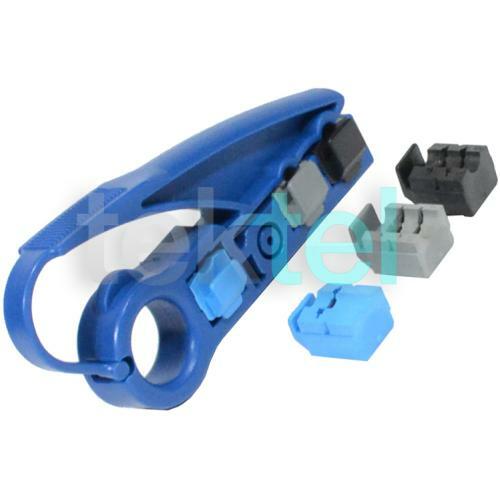 RG6/RG59 CAT5E/CAT6 Coaxial UTP Cable Wire Jacket Strip Stripper/Cutter Tool