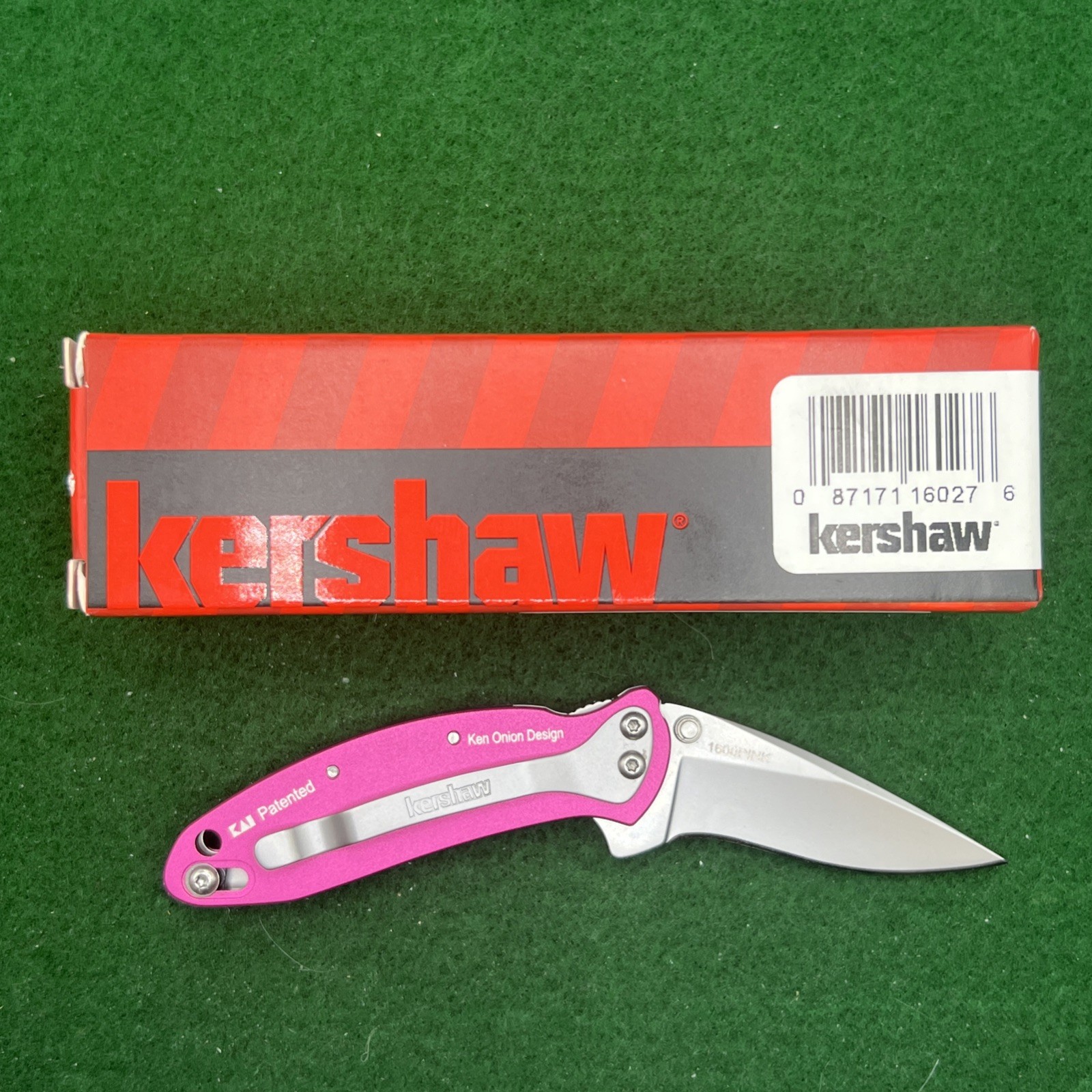 Kershaw 1600PINK Chive Pocket Knife, 1.9 Inch 420HC Steel Blade