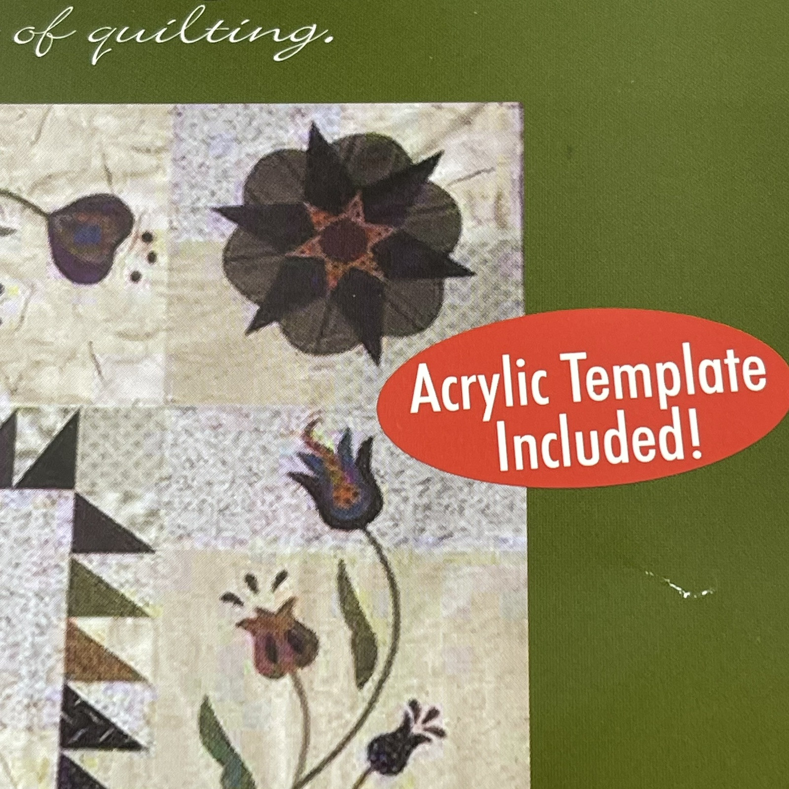 Country Blessings Applique Pattern Bee Creative 90" x 90" Acrylic Template