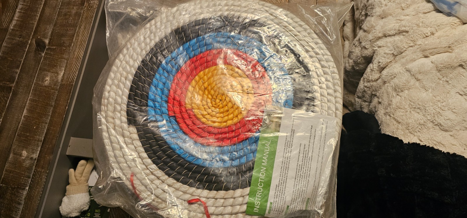 Archery Target, 5-Layers  19In. Arrow Target, Traditional Solid Straw round Arch