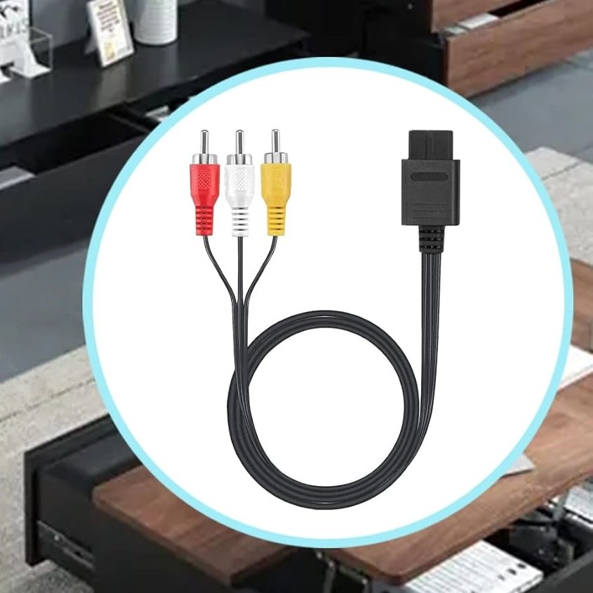 AV Cable Composite Video Cord(1) For Nintendo 64/N64/GameCube/GC/Super Nintendo