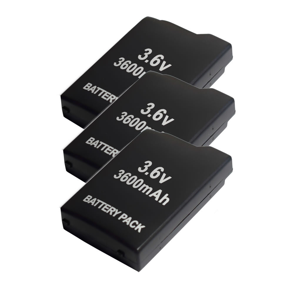 Lot Of 3 3.6V 3600MAH Rechargeable Battery For Sony PSP-110 PSP-1001 PSP