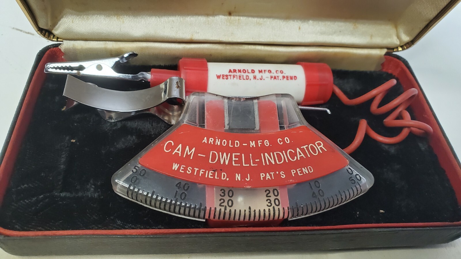 Vintage AC Arnold Mfg. Co. Cam-Dwell-Indicator With Instructions