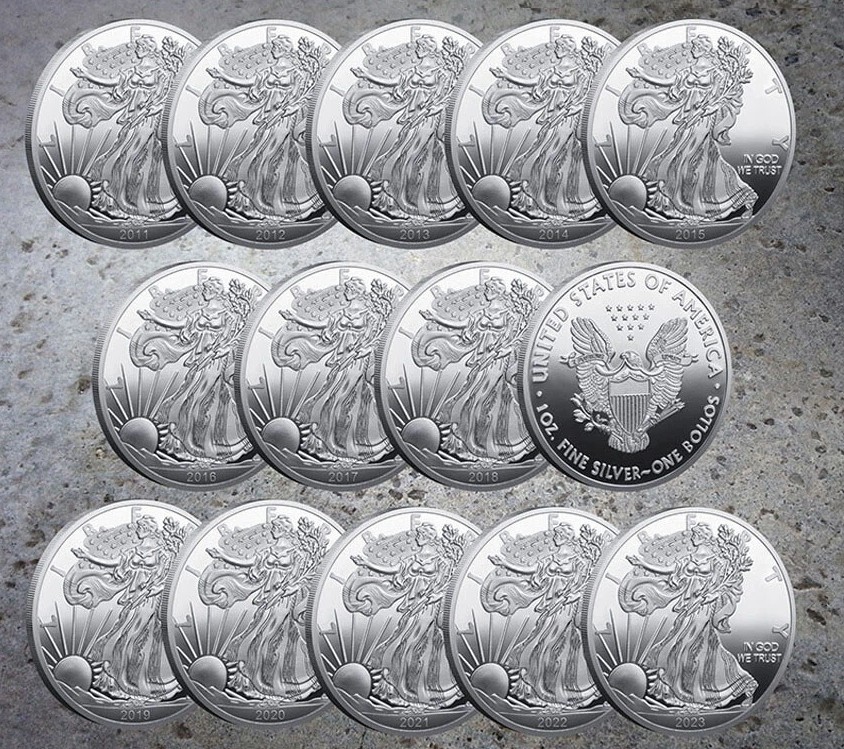 225PCS 1900-2024 Challenge Coin Silver Statue Of Liberty U.S.A  Commemorative