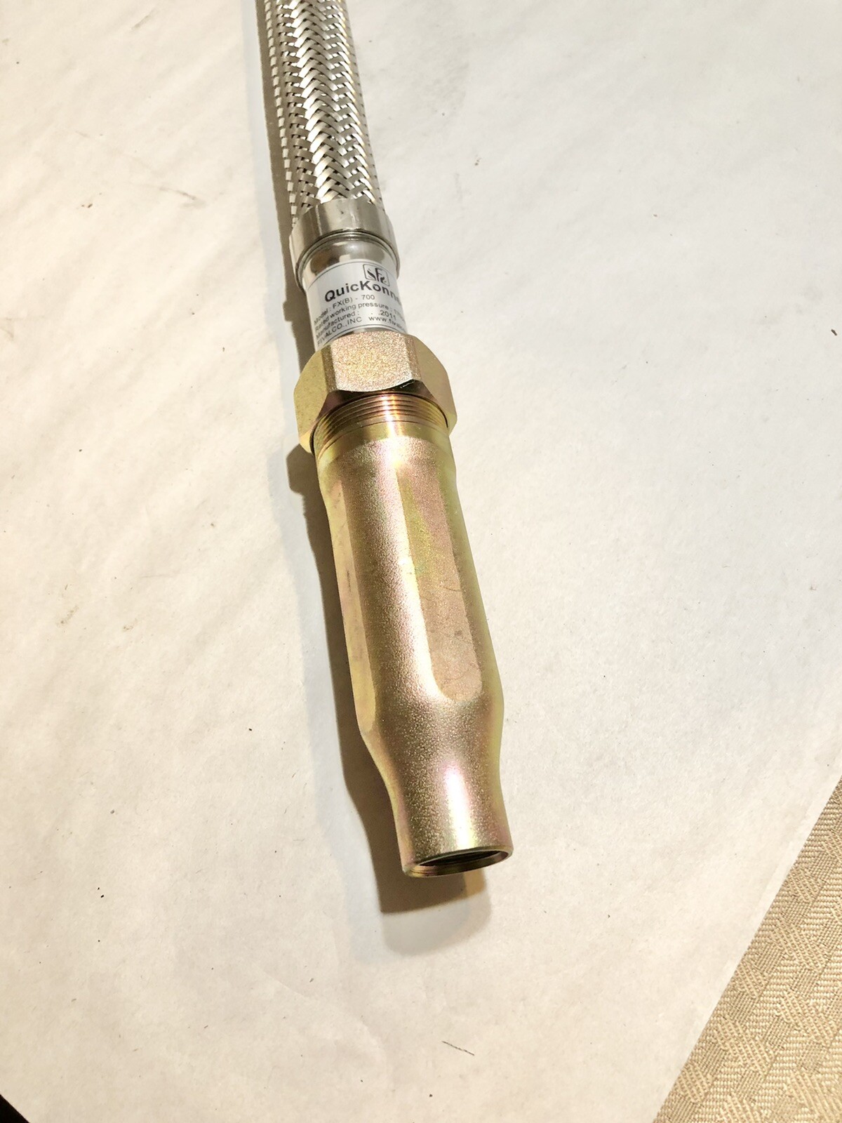 FIVALCO QuicKonnect fxb 700 fire sprinkler Braided hose