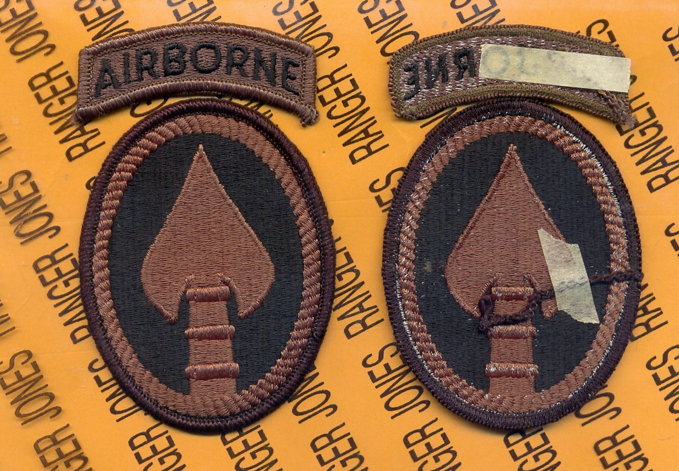 US Special Operations Command Airborne USSOCOM OD Green & Black patch m/e