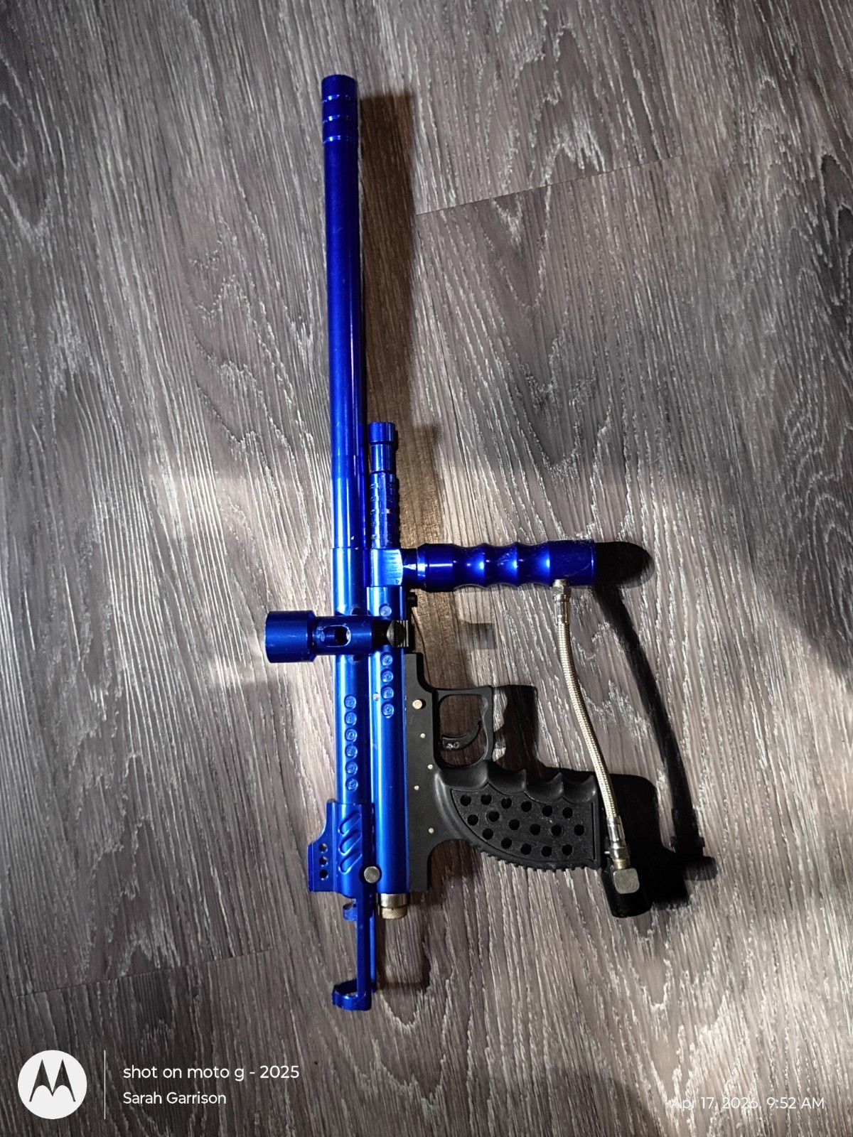 Combat Mechanical Blue & Black Paintball Marker Semi-Auto for Paintball Game