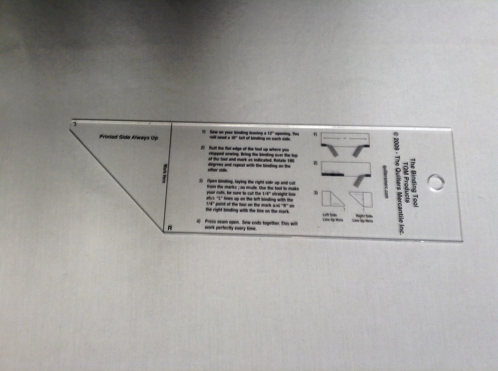 The Binding Tool – TQM Products copyright 2009