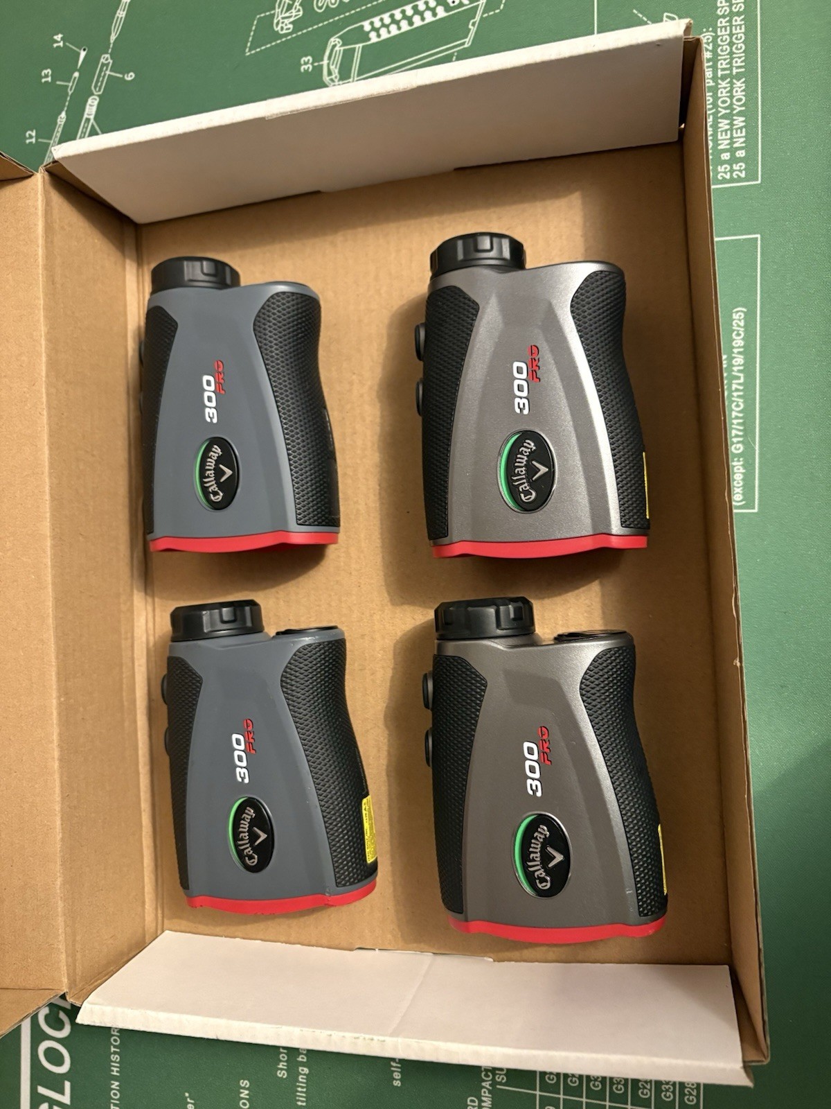 4x - Callaway 300 Pro Slope 2021 Enhanced Model Golf Laser Rangefinders