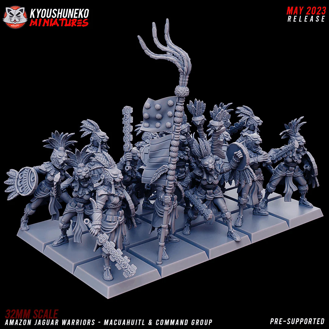 Amazon Jaguar Warriors - 28mm Heroic Resin Tabletop Unit