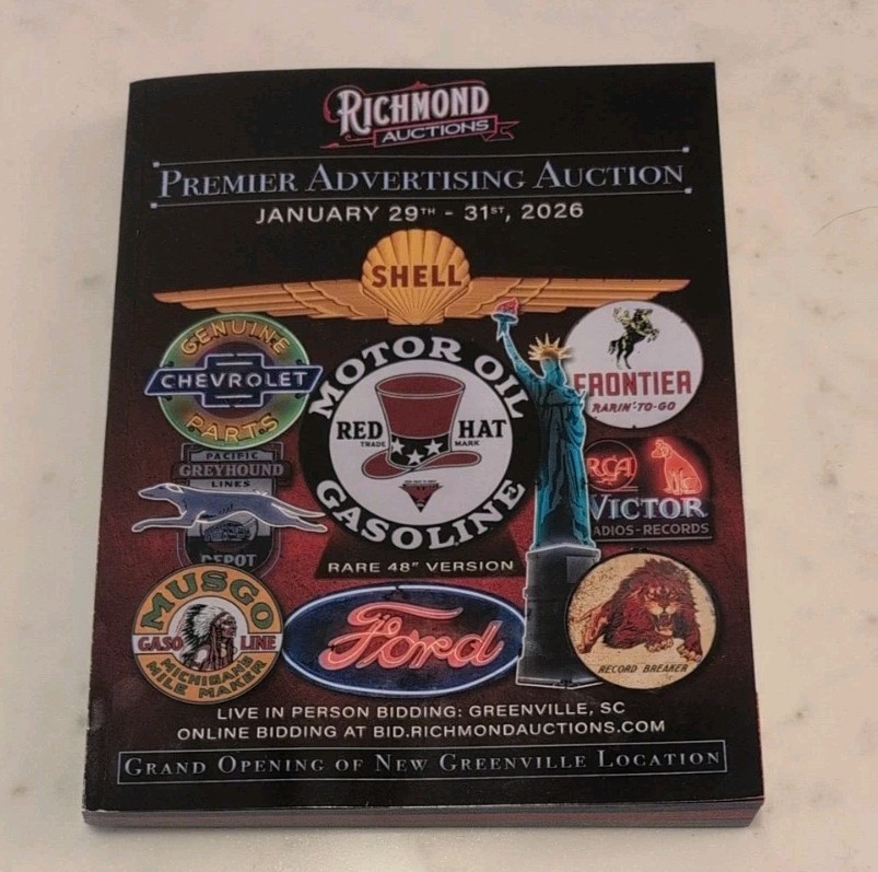 RICHMOND PREMIER ADVERTISING AUCTION CATALOG JANUARY 29th-31st, 2026