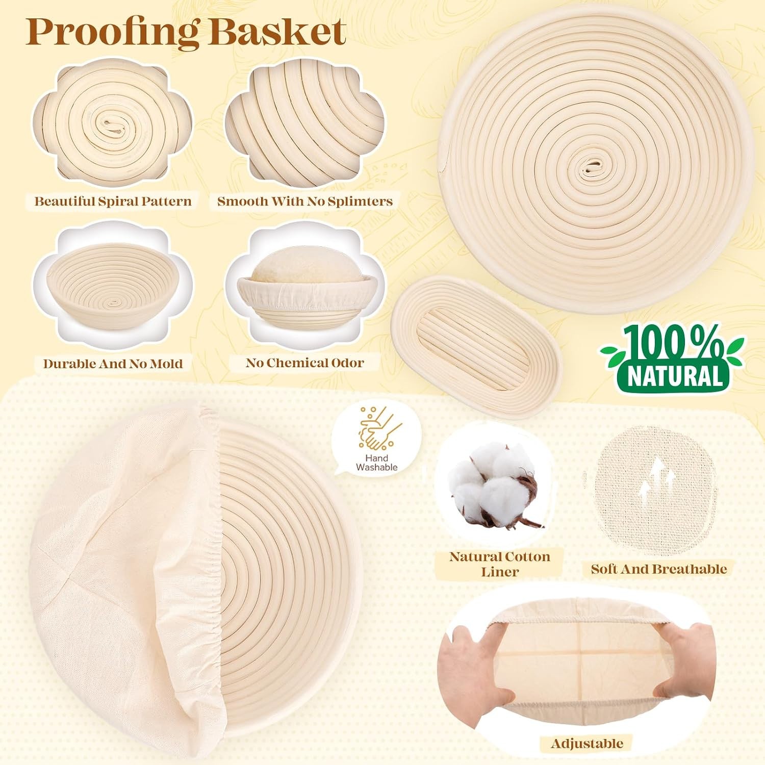 Sourdough Starter Kit Sourdough Bread Baking Supplies Bread Proofing Basket