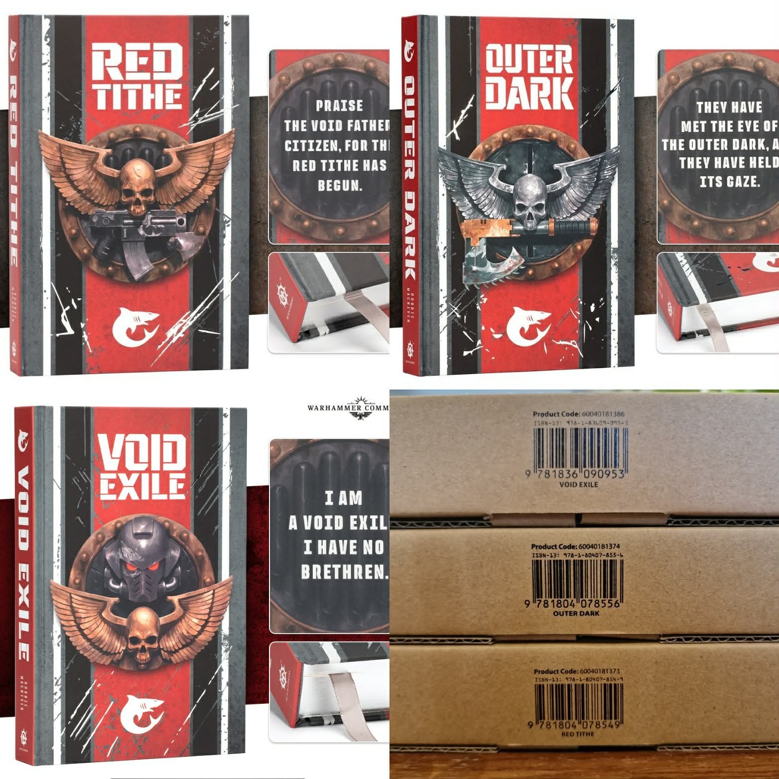 Carcharodons Special Edition Trilogy: Red Tithe, Outer Dark, Void Exile - NEW