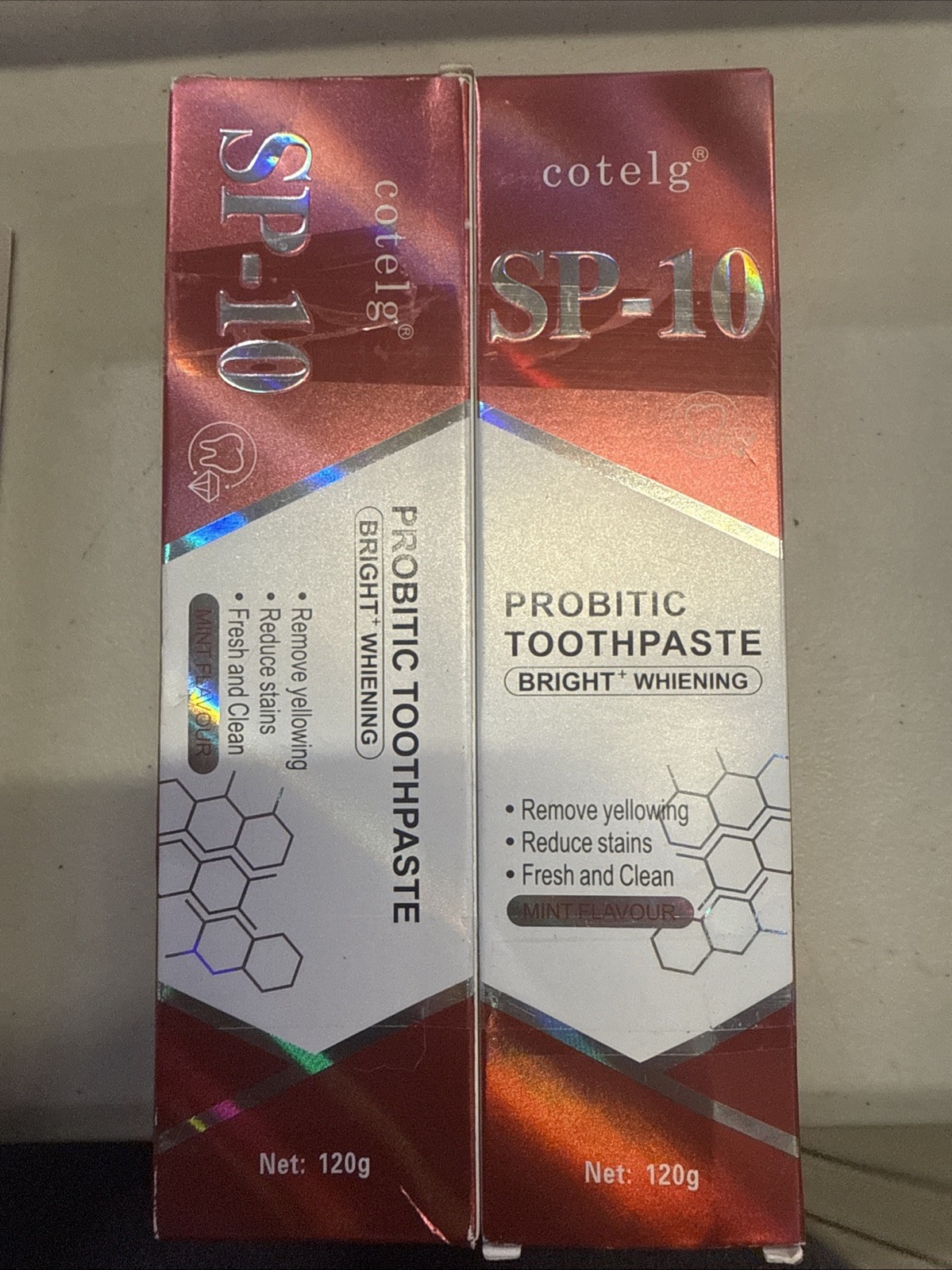 Probiotic Toothpaste 2 Pack Refreshing Breath WhiteningProtection To Teeth 120g