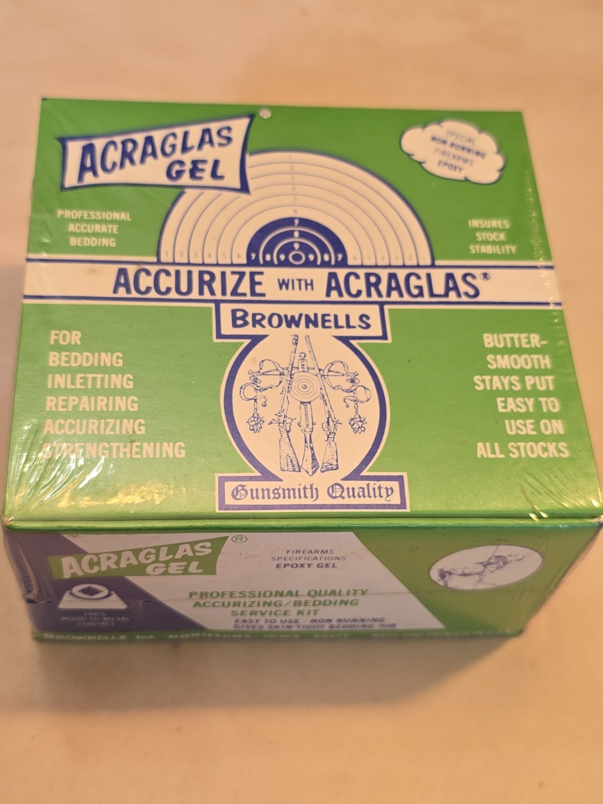 Brownells Acraglas Gel Gun Bedding Kit Compound