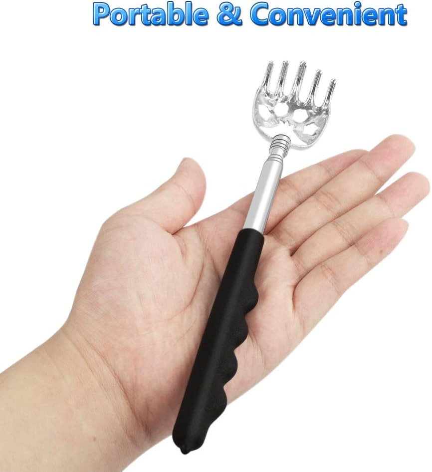 6 Pack Telescoping Back Scratcher - Bear Claw Back Scratchers - Portable Extenda