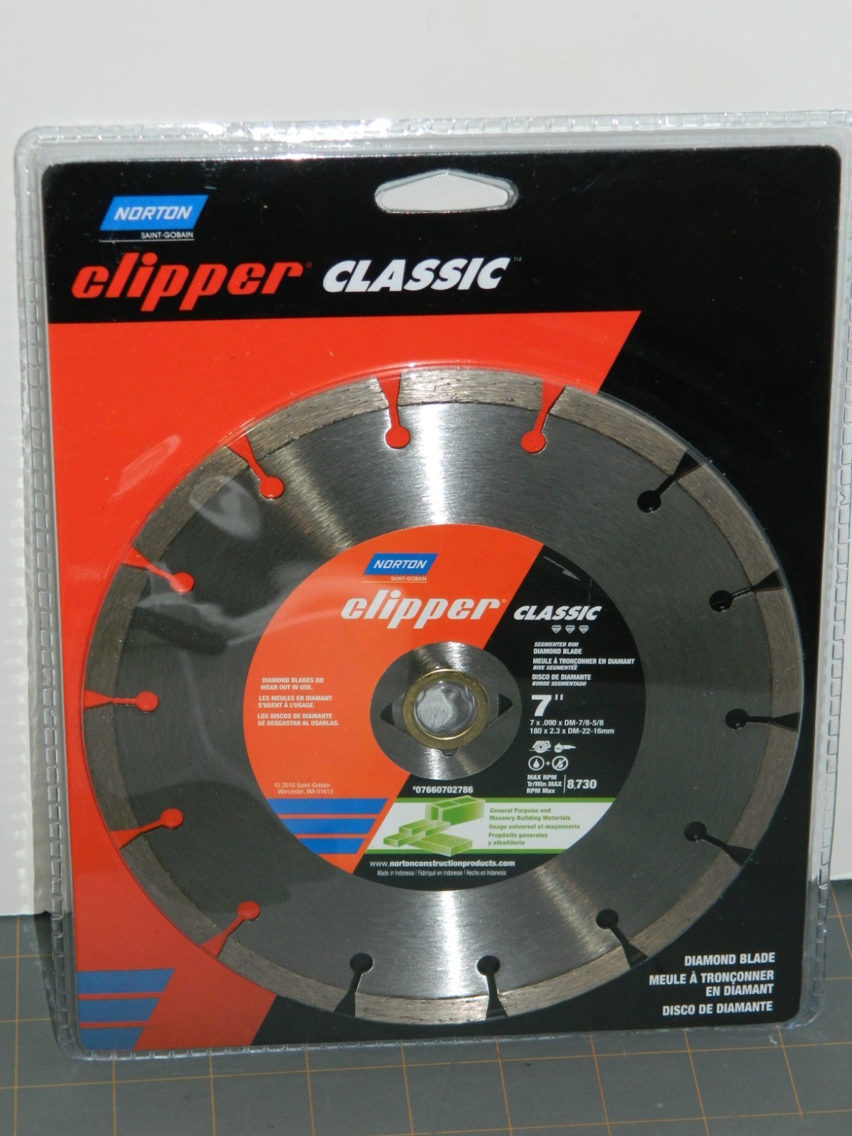 Norton Clipper Classic 7" Wet Or Dry Segmented High Speed Diamond Masonry Blade