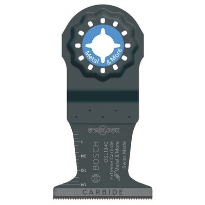 Bosch Genuine OEM 1-3/4in Starlock Carbide Plunge Cut Blade, OSL134C