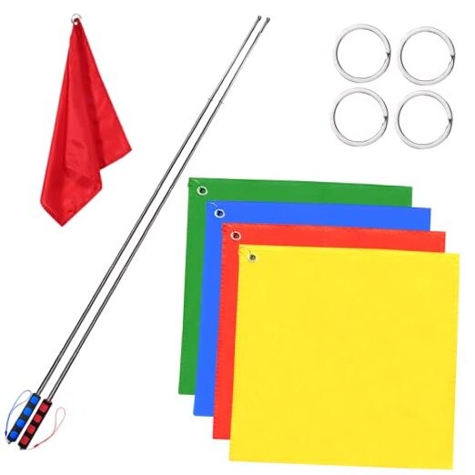 4 Pcs Horse Training Flag Horse Training Equipment with 48" Telescopic