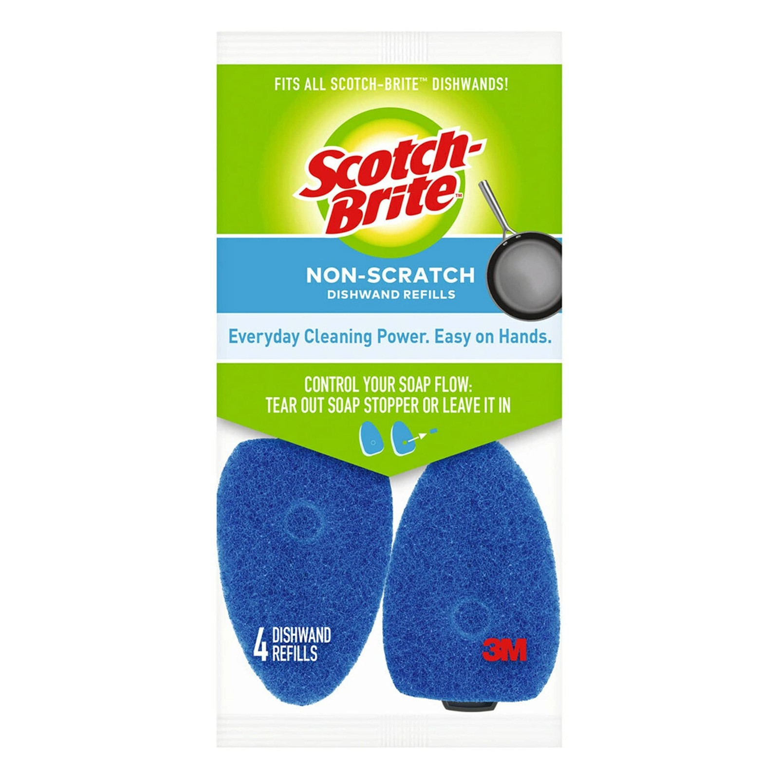 Scotch-Brite Non-Scratch Dishwand Refills, 4 Refills