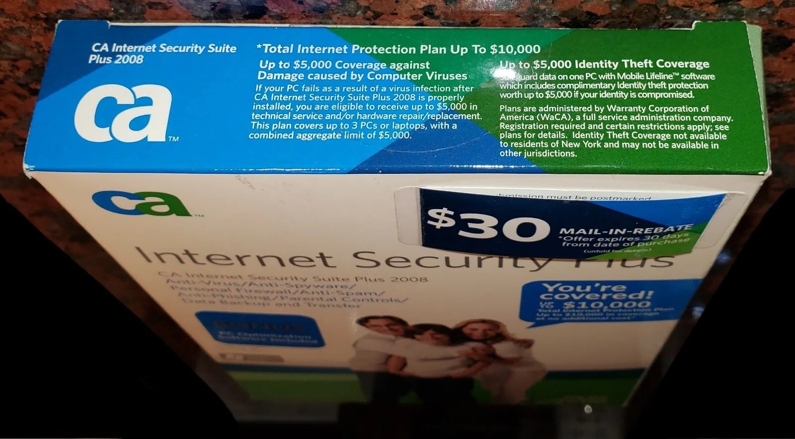CA Internet Security Suite Plus 2008 CD-ROM NOS Factory-Sealed