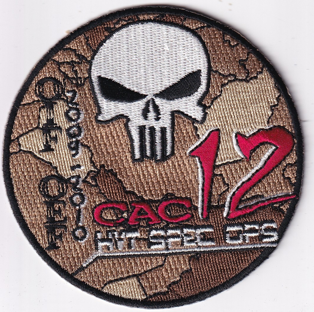 CAC 12 OIF OEF HVT Spec Ops 2009-2010 patch US Navy Aviation USN color