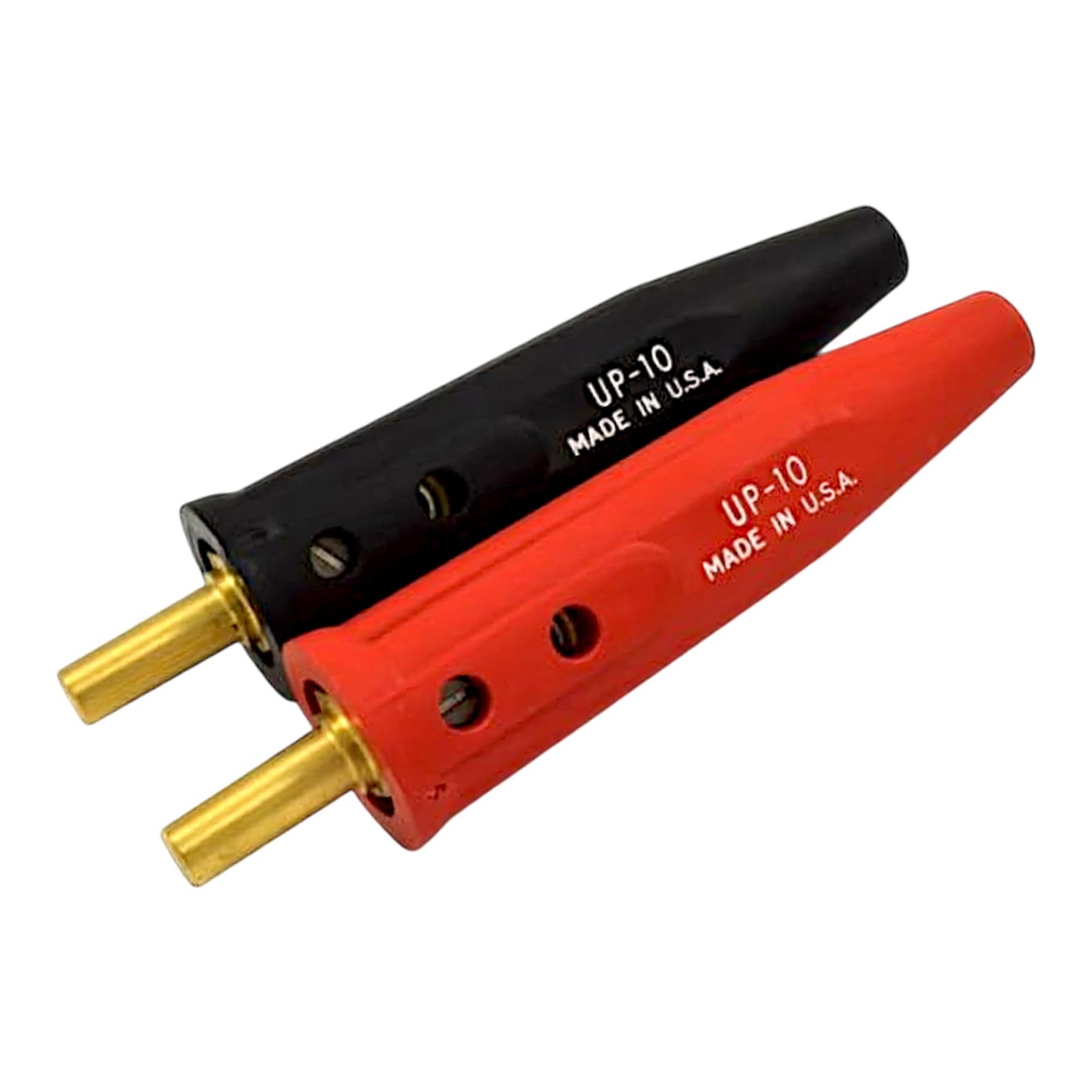 TWSupply Lenco UP-10 Tapered Cable Plug Pair – Black (05270) & Red (05271) – ...