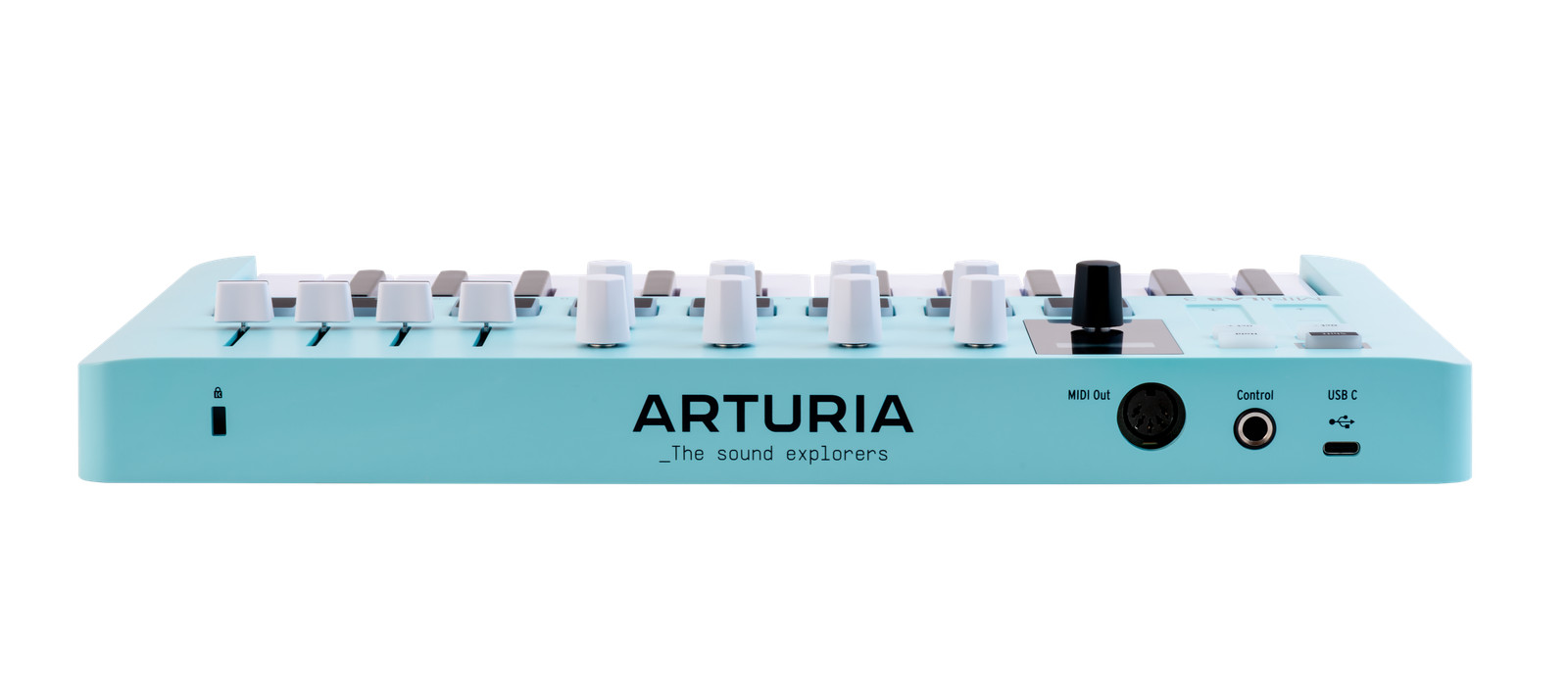 Arturia MiniLab 3 Compact MIDI Keyboard and Pad Controller, Special-Edition Aqua