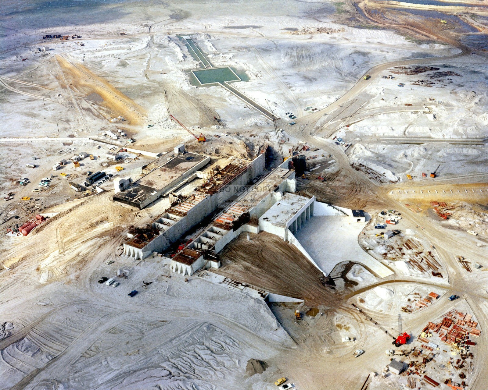 LAUNCH PAD 39-A UNDER CONSTRUCTION IN 1964 - 8X10 NASA PHOTO (EP-441)