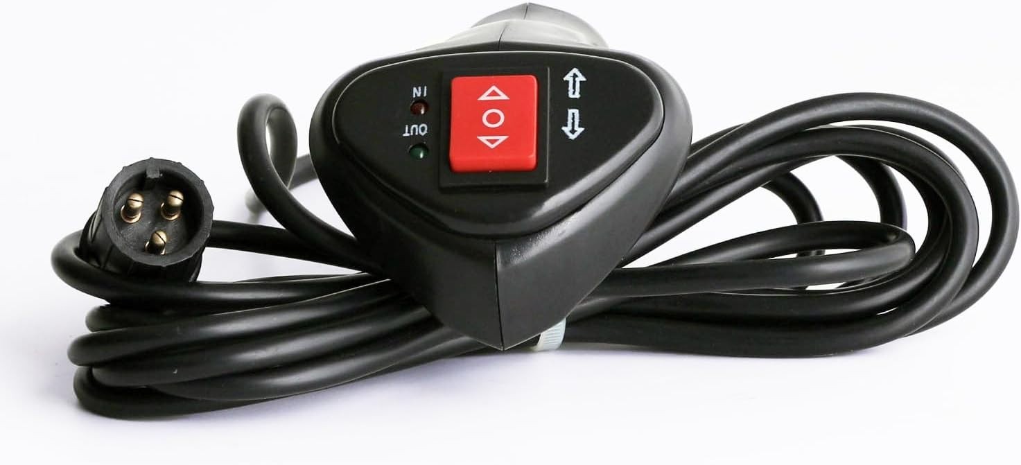 3-Pin Male Plug Electric Winch Handheld Remote Controller with 11.48ft Cable